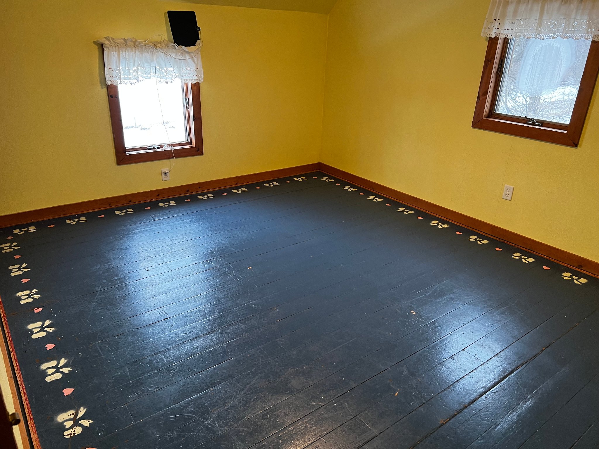 Entryway with new LVP flooring